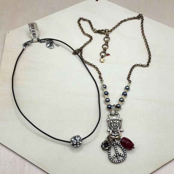 Curated bundle layered look boho necklaces Lucky Brand and Fossil - Picture 4 of 9